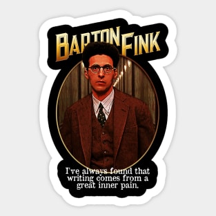 Barton Fink Character Design Sticker